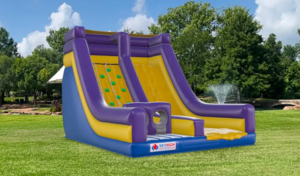 Inflatable Rockwall and Slide rental Austin, TX