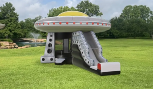 UFO Spaceship Bounce House Slide rental Austin, TX