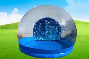 Blue Inflatable Snow Globe with Tunnel rental Austin, TX