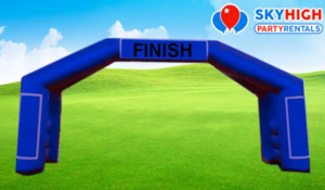 Blue Inflatable Race Track Arch rental Austin, TX