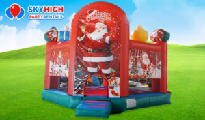 Merry Christmas Santa Bounce House rental Austin, TX