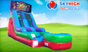 15ft Pokemon Retro Wet/Dry Slide rental Austin, TX