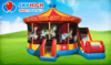 Carousel Combo Bounce House W Slide rental in Austin, TX