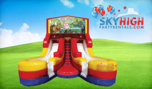 16ft Happy Birthday Double Slide rental Austin, TX