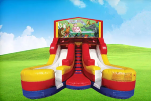 16ft Happy Birthday Double Slide rental Austin, TX