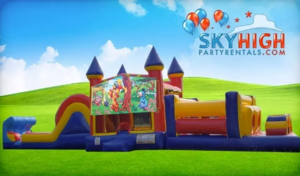 50ft Winnie the Pooh Obstacle W Slide rental Austin, TX