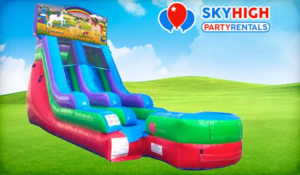 15ft Unicorn Retro Wet/Dry Slide rental Austin, TX