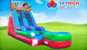 15ft Dora the explorer Retro Wet/Dry Slide rental Austin, TX