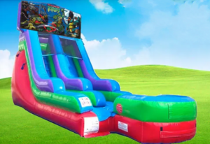 15ft Ninja Turtles Retro Wet/Dry Slide rental Austin, TX