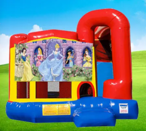 4in1 Disney Princess Bounce House Combo W Slide rental Austin, TX