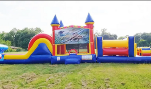 50ft Dinosaurs Obstacle w/ Wet or Dry Slide rental Austin, TX