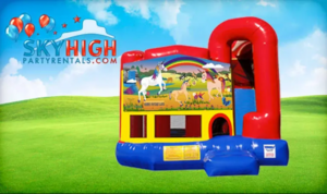 4in1 Unicorn Combo W Slide rental Austin, TX
