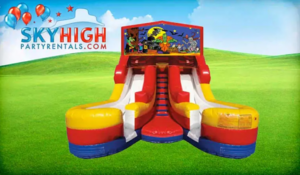16ft Double Lane Halloween Slide rental Austin, TX