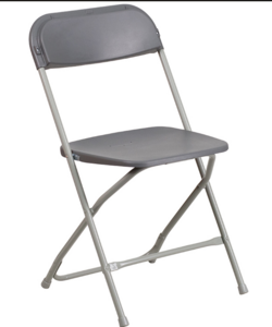 Grey Folding Chair rental Salt Lake City, UT