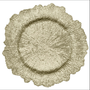 Reef Charger Plate (Gold) SET OF 10 rental Salt Lake City, UT