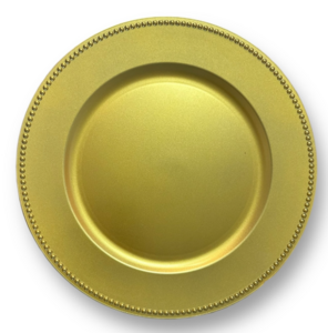 Gold Beaded Chargers - SET OF 10 rental Salt Lake City, UT