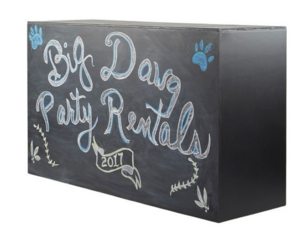 Chalk Board Bar (6' X 42" X 24") rental New York, NY