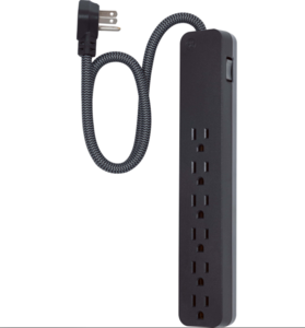 6-Outlet Surge Protector (Black) rental Salt Lake City, UT