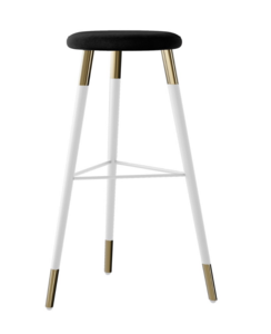 Tivoli Stool Black Polished  rental New York, NY