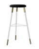 Tivoli Stool Black Polished  rental in New York, NY