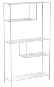 Metal Display Four Tier White w/ White Shelves rental New York, NY