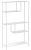 Metal Display Four Tier White w/ White Shelves rental in New York, NY