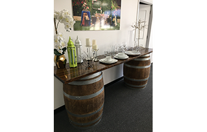 Whiskey Wine Barrel Bar rental San Antonio, TX