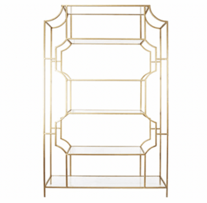 Gold Rectangular Bar-Back rental Miami-Ft. Lauderdale, FL