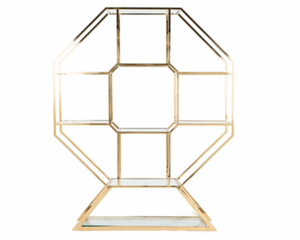 Gold Octagonal Bar-Back rental Miami-Ft. Lauderdale, FL