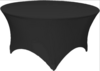 48in Round Stretch Linen (Black) rental in Salt Lake City, UT