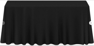 90in x 132in Linen (Black) rental Salt Lake City, UT