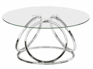 Triple Ring Coffee Table (Silver) rental Miami-Ft. Lauderdale, FL