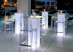 LED Cocktail Table rental Miami-Ft. Lauderdale, FL