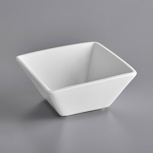 White Slant Square Bowl 5.5" - 18 Oz rental New York, NY