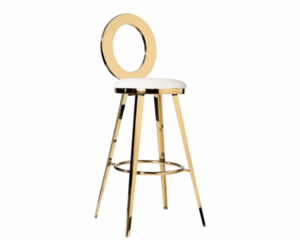 Gold OZ Barstool rental Miami-Ft. Lauderdale, FL