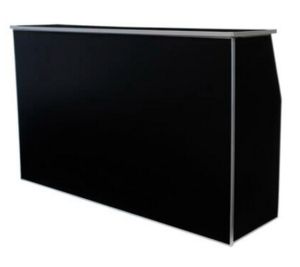 Black Formica Bar - 6' rental Houston, TX