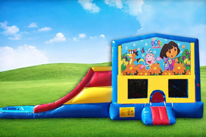  Dora Bounce House Moonwalk w/ Wet or Dry Slide rental Dallas-Ft. Worth, TX