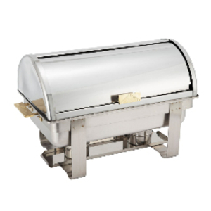 Roll Top Rectangle Gold Trim 8 Qt. rental New York, NY