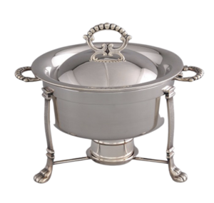 Round Silver Chafer (9 Qt) rental Chicago, IL