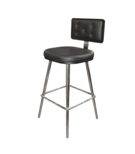 Black Button-Tufted Bar Stool rental Chicago, IL
