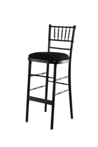 Black Chiavari Bar stool rental Chicago, IL