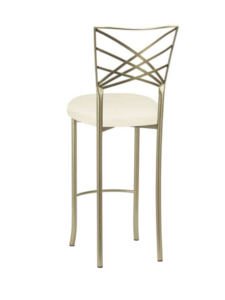 Gold Fanfare Chameleon Bar Stool rental Chicago, IL