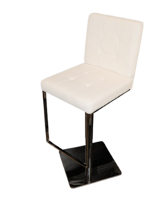 White Chrome Modern Bar Stool rental Chicago, IL
