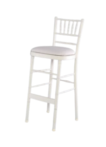 White Chiavari Bar Stool rental Chicago, IL