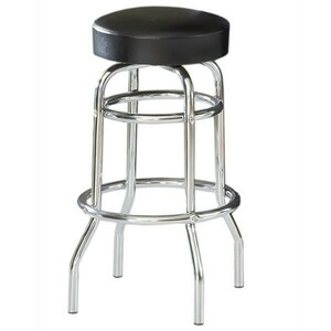 Barstool Chrome Black Cushion rental New York, NY