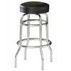 Barstool Chrome Black Cushion rental in New York, NY