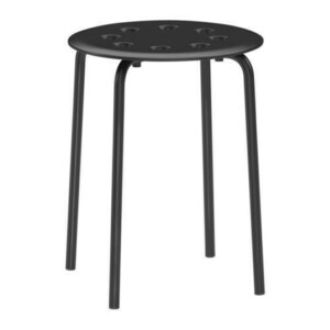 Barstool Kids Backless Black rental New York, NY