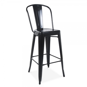 Barstool Tolix Antique Black W/ Back rental in New York, NY