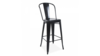 Barstool Tolix Antique Black W/ Back rental in New York, NY