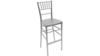 Chiavari Barstool Resin Silver rental in New York, NY
